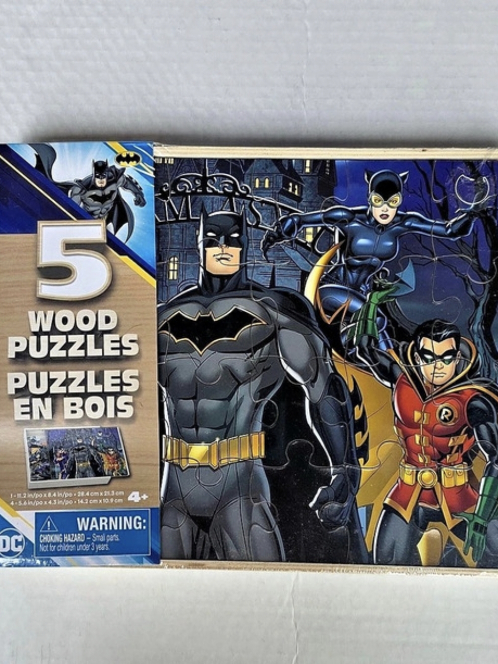 DC Batman 5 Wood Puzzles